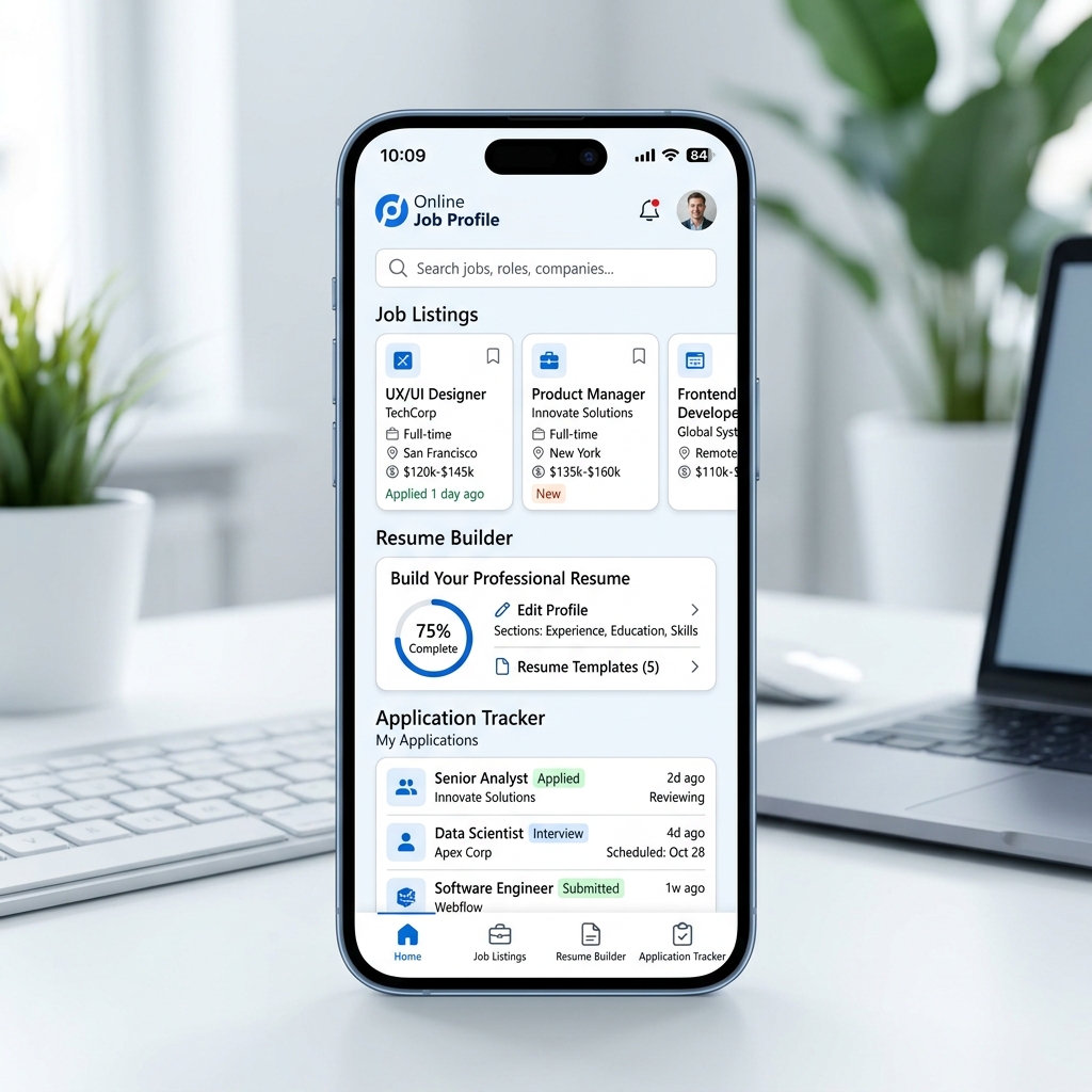 Online Job Profile screenshot 1