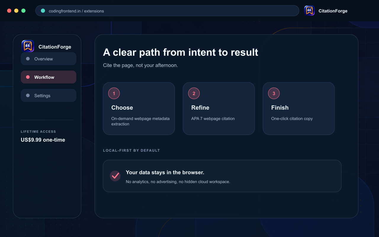 CitationForge — Citation Formatter screenshot 2