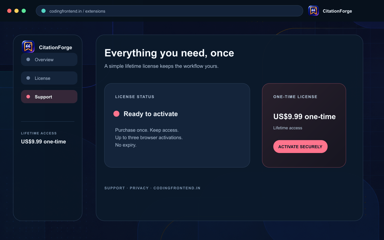 CitationForge — Citation Formatter screenshot 3