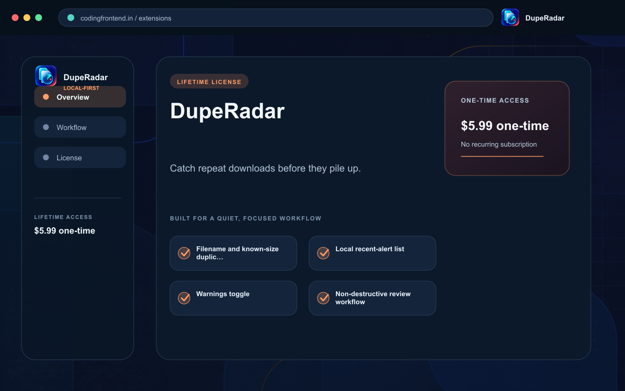 DupeRadar — Duplicate Download Detector screenshot 1