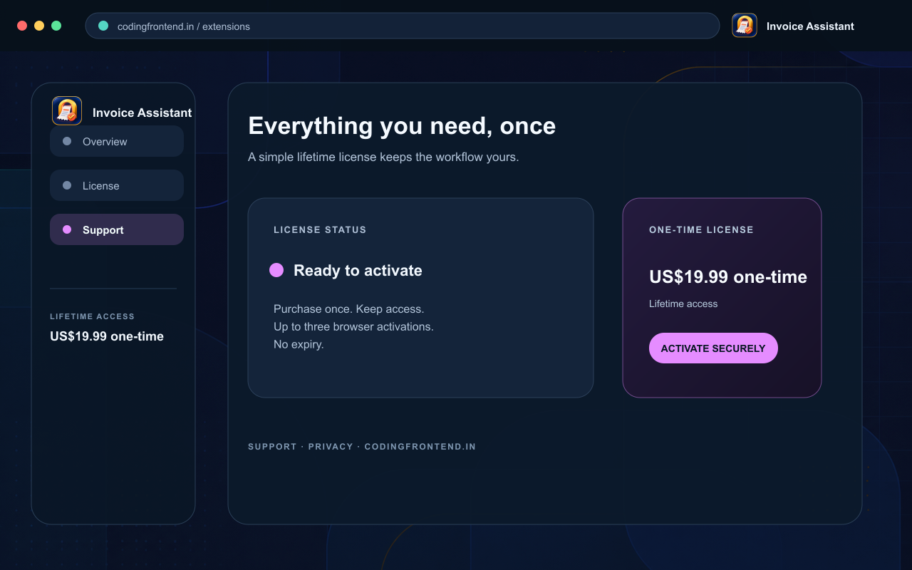 Invoice Portal Assistant screenshot 3