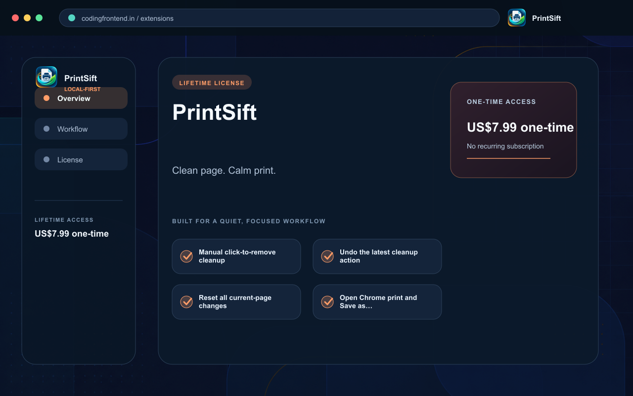 PrintSift screenshot 1
