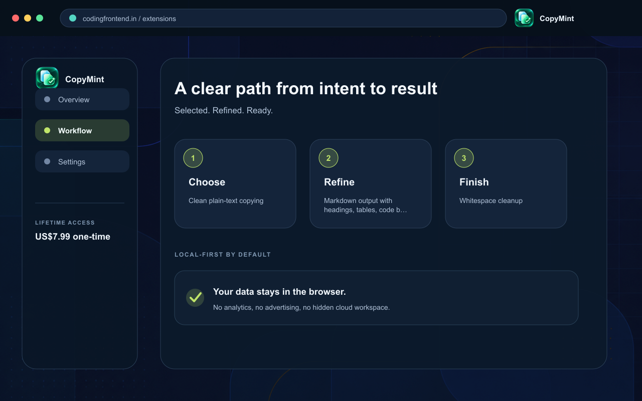CopyMint — Smart Copy Formatter screenshot 2