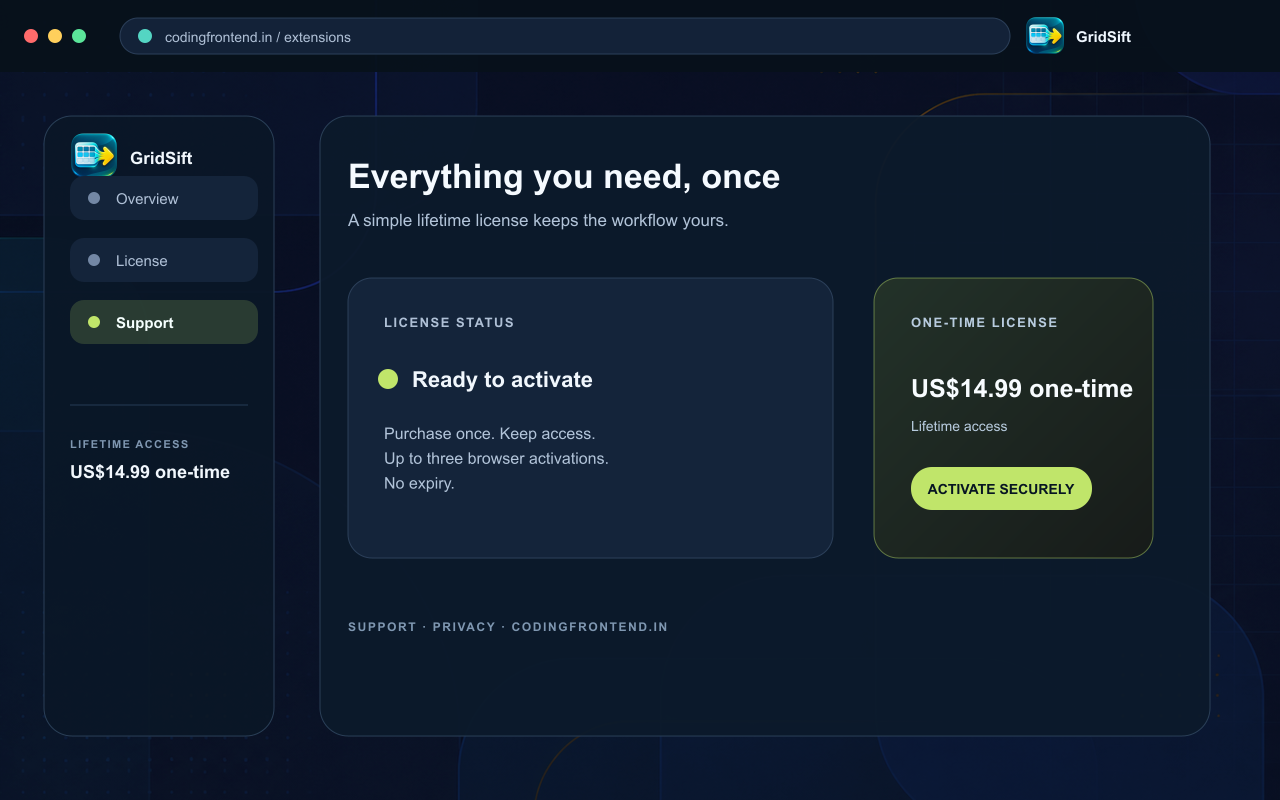 GridSift — Table Exporter screenshot 3