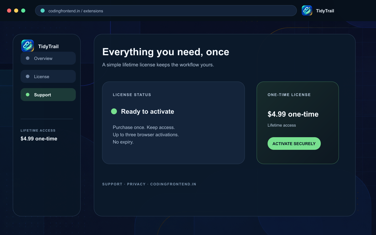 TidyTrail — URL Cleaner screenshot 3